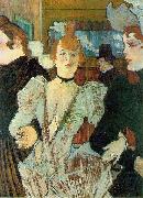 Henri de toulouse-lautrec La Goulue arriving at the Moulin Rouge oil